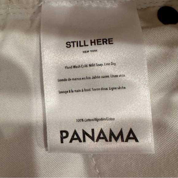 Still Here Panama Jean Denim Midi Skirt in Cream size 27 EUC - Picture 15 of 16